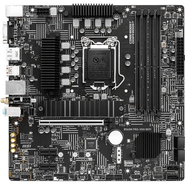 Материнская плата MSI B560M PRO-VDH WiFi B560M PRO-VDH WIFI Micro-ATX, LGA 1200