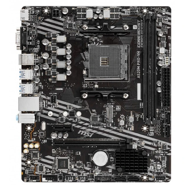 Материнская плата MSI A520M PRO-VH Micro-ATX, AMD AM4
