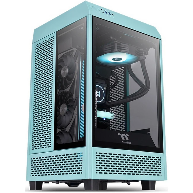 Корпус Thermaltake The Tower 100 Turquoise CA-1R3-00SBWN-00 Mini-Tower