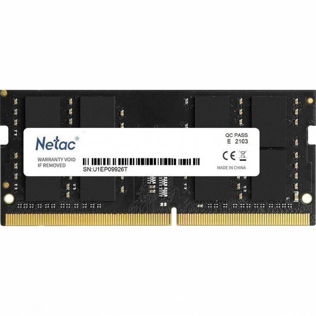 ОЗУ Netac Basic RTL PC4-21300 CL19 NTBSD4N26SP-16 SO-DIMM, DDR4, 16 Гб, 2666 МГц