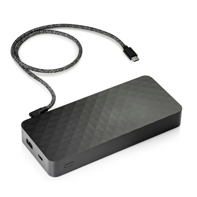 Внешний аккумулятор (Power Bank) HP USB-C Notebook Power Bank 2NA10AA (20100 мАч, Черный)