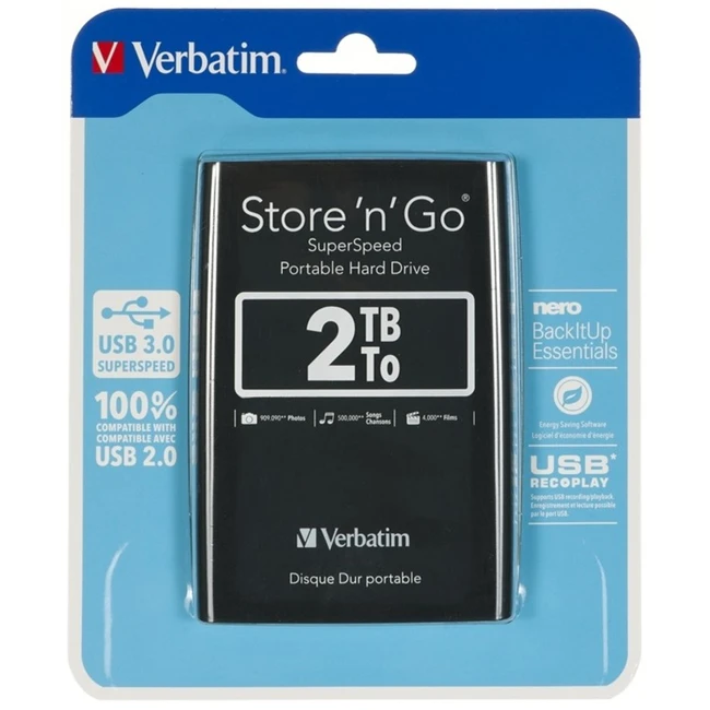 Внешние накопители Verbatim 53177 (2 ТБ)