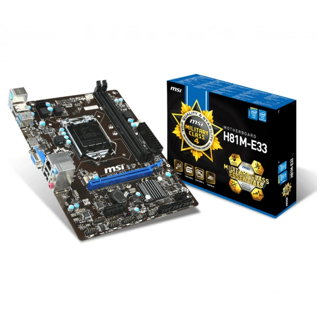 Материнская плата MSI H81M-E33 Micro-ATX, LGA 1150