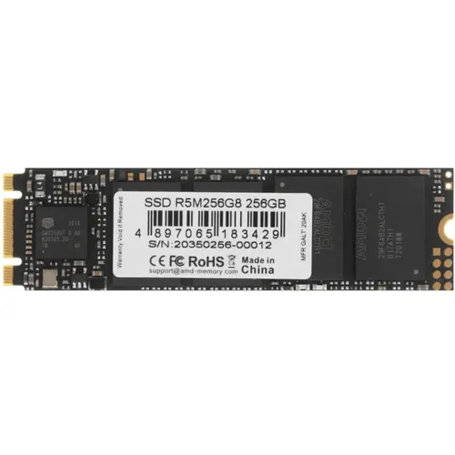 Жесткий диск AMD Radeon R5 Client SSD R5M256G8 SSD (твердотельные), 256 ГБ, M.2, SATA