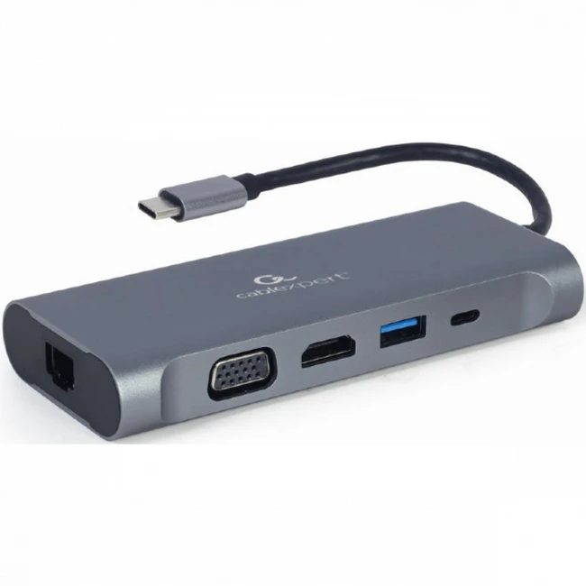 Cablexpert USB Type-C 7-in-1 multi-port adapter A-CM-COMBO7-01