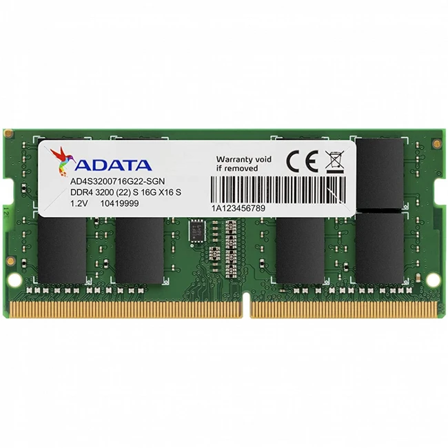 ОЗУ ADATA AD4S320016G22-SGN SO-DIMM, DDR4, 16 Гб, 3200 МГц