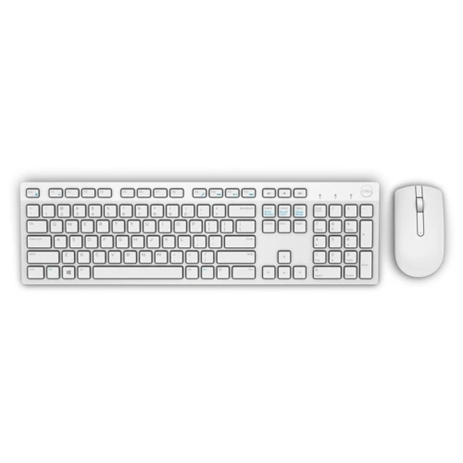 Клавиатура + мышь Dell KM636 UK (QWERTY) - White 580-ADFP