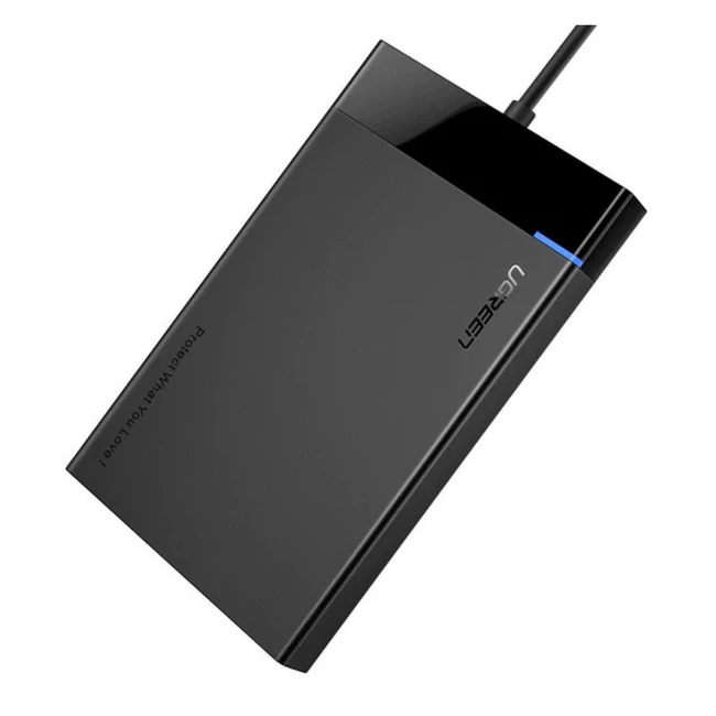 Аксессуар для жестких дисков UGREEN 2.5 Inch Hard Drive Box with Built-in USB 3.0 Cable 30847