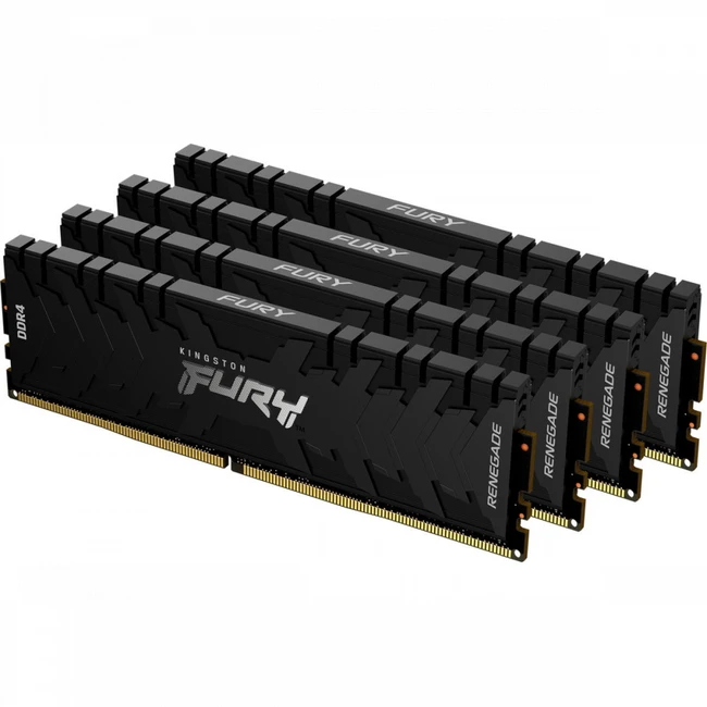 ОЗУ Kingston FURYRenegadeBlack KF426C13RB1K4/64 (DIMM, DDR4, 64 Гб (4 х 16 Гб), 2666 МГц)