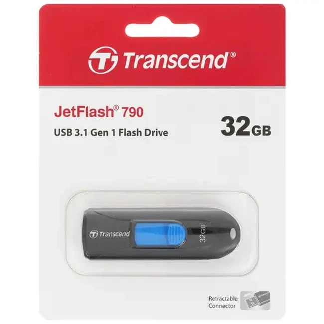 USB флешка (Flash) Transcend JetFlash 790 TS32GJF790K 32 ГБ