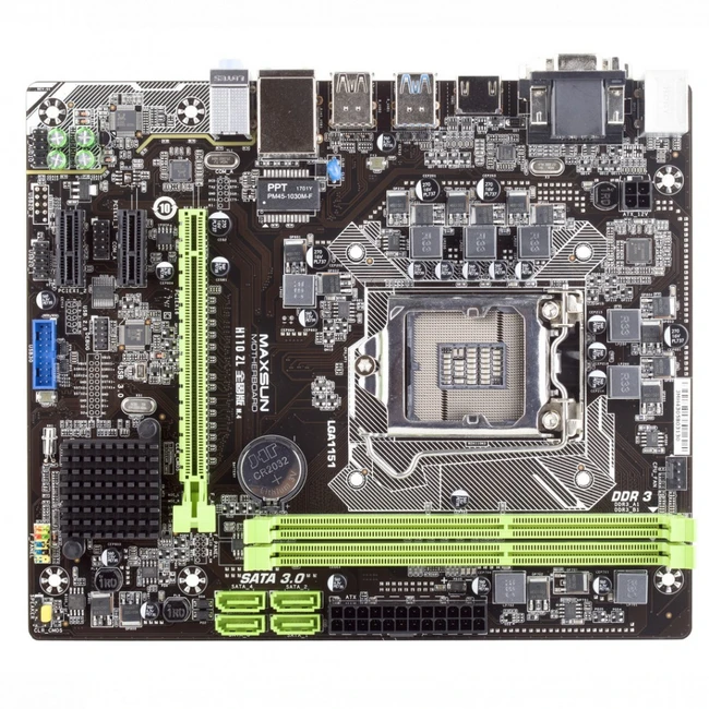 Материнская плата Maxsun  MS-H110ZL (Micro-ATX, LGA 1151)