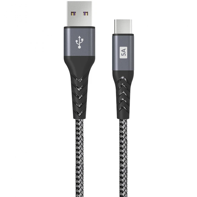 Кабель интерфейсный OLMIO Supercharge 1.2м серый 041663