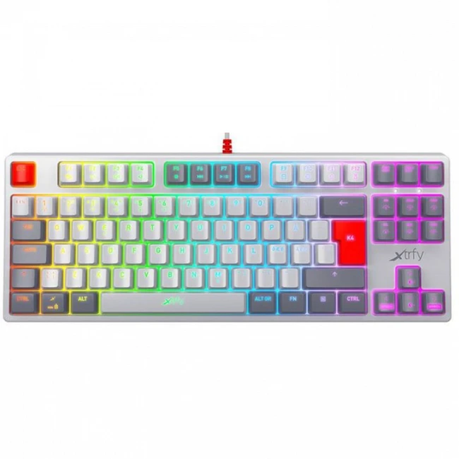 Клавиатура Xtrfy K4 TKL RGB Kailh Red XG-K4-RGB-TKL-RETRO-RRUS (Проводная, USB)