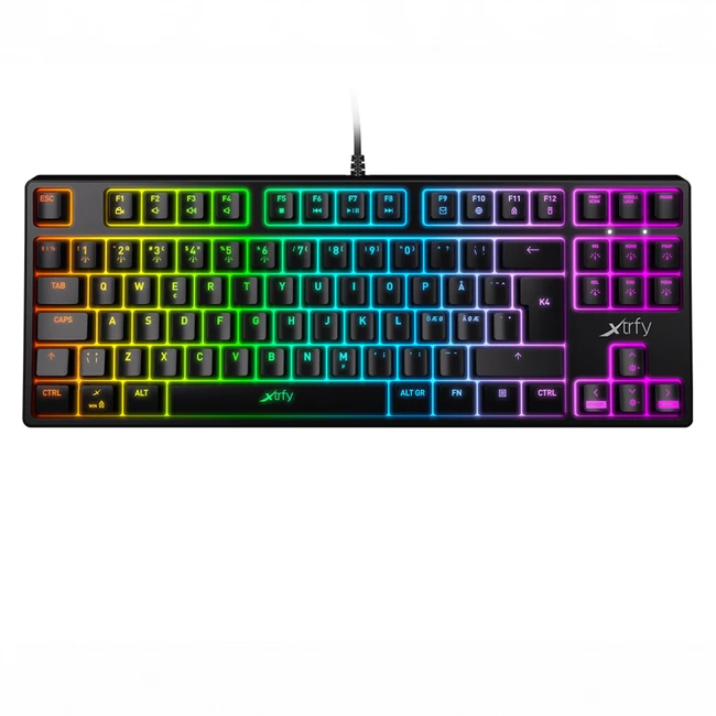 Клавиатура Xtrfy K4 TKL RGB Kailh Red XG-K4-RGB-TKL-R-RUS Проводная, USB