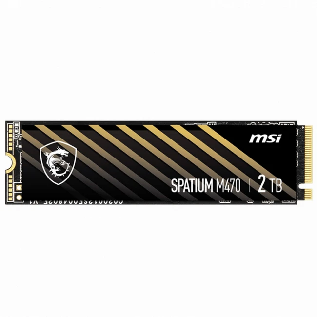 Внутренний жесткий диск MSI SPATIUM M470 SPATIUM M470 PCIe 4.0 NVMe M.2 2TB (SSD (твердотельные), 2 ТБ, M.2)
