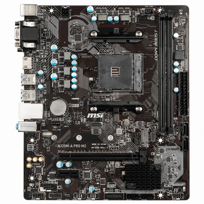 Материнская плата MSI A320M-A PRO M2 (Micro-ATX, AMD AM4)