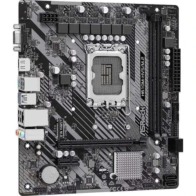 Материнская плата ASRock H610M-HVS/M.2 R2.0 (Micro-ATX, LGA 1700)