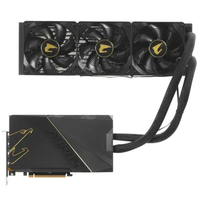 Видеокарта Gigabyte AORUS GeForce RTX 4090 XTREME WATERFORCE [GV-N4090AORUSX W-24GD 1.1] 24 ГБ