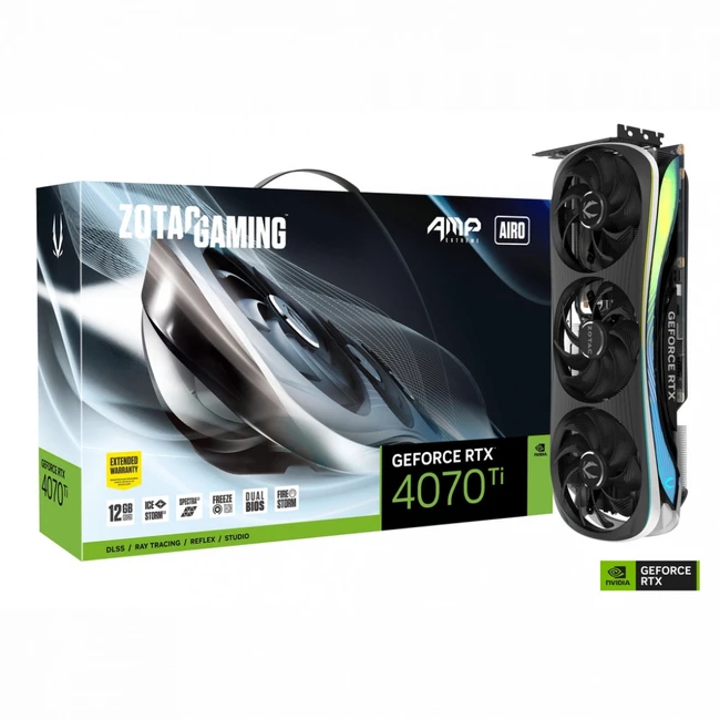 Видеокарта Zotac GAMING GeForce RTX 4070 Ti AMP Extreme AIRO ZT-D40710B-10P 12 ГБ