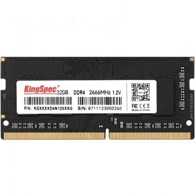ОЗУ KingSpec KS2666D4N12032G SO-DIMM, DDR4, 32 Гб, 2666 МГц