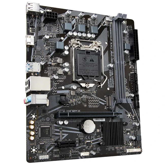 Материнская плата Gigabyte GA-H470M K REV1.0 (Micro-ATX, LGA 1200)