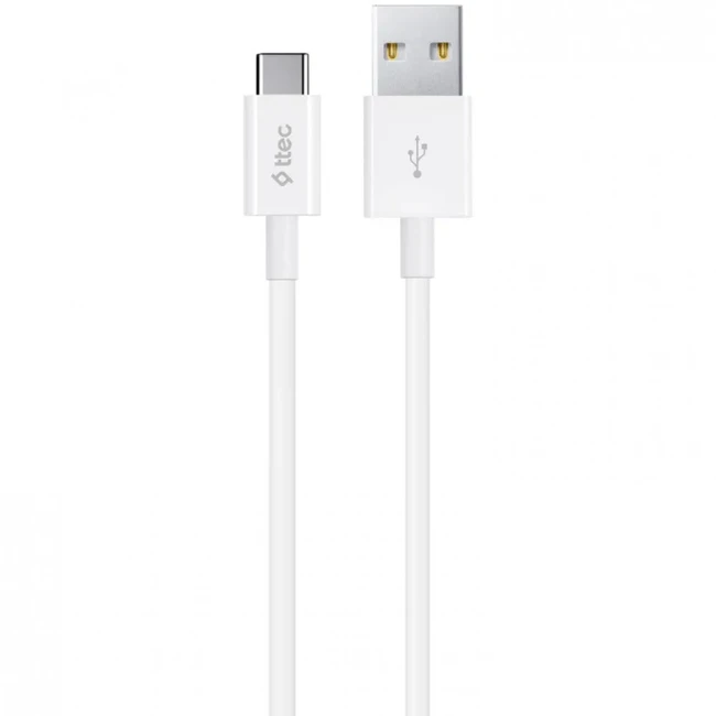 Кабель интерфейсный Ttec Кабель Type C Charge / Data Cable 2.0 White 2DK12B