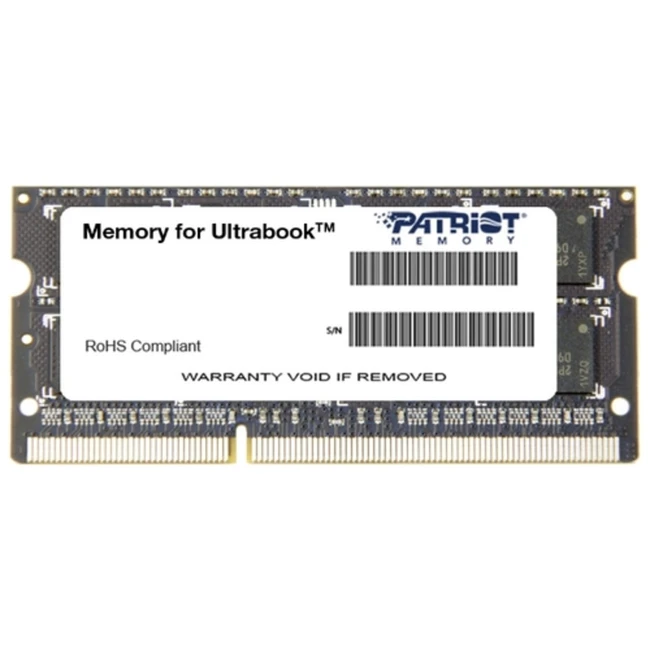 ОЗУ Patriot 8 Гб PSD38G1600L2S SO-DIMM, DDR3, 8 Гб, 1600 МГц