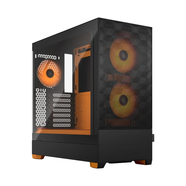 Корпус FRACTAL DESIGN Pop Air RGB Orange TG Clear Tint FD-C-POR1A-05 Mid-Tower