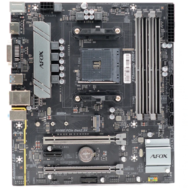 Материнская плата AFOX B550-MA-V2 (Micro-ATX, AMD AM4)