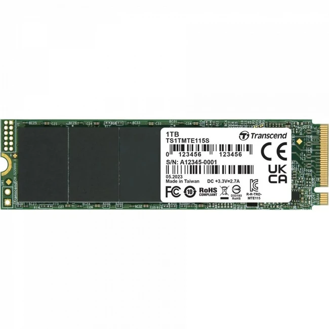Жесткий диск Transcend MTE115S TS1TMTE115S SSD (твердотельные), 1 ТБ, M.2, PCIe