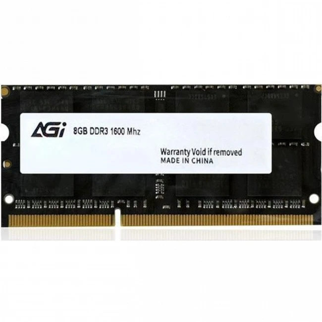 ОЗУ AGILE AGI160008SD128 (SO-DIMM, DDR3, 8 Гб, 1600 МГц)
