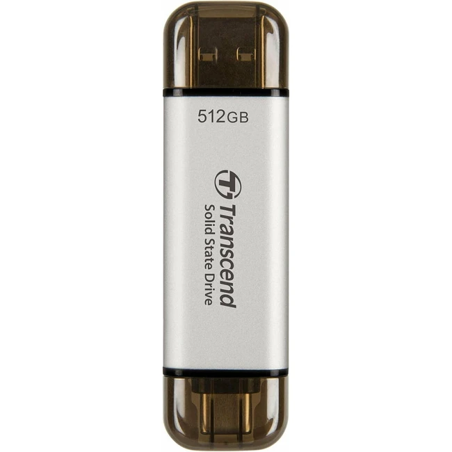 Внешние накопители Transcend ESD310S Silver TS512GESD310S 512 Гб, Интерфейс USB-C