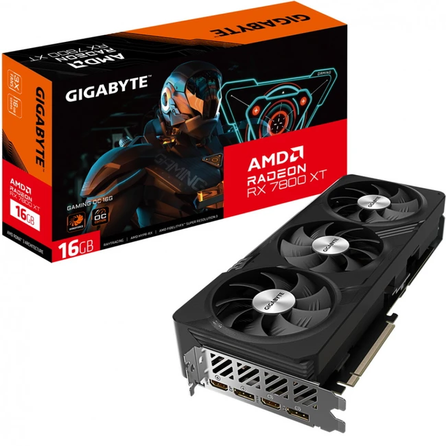 Видеокарта Gigabyte RX7800XT GAMING OC GV-R78XTGAMING OC-16GD (16 ГБ)