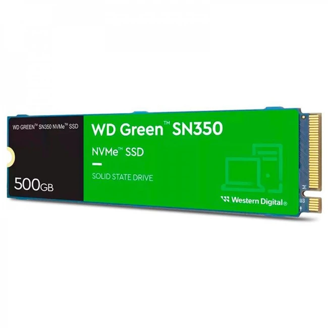 Жесткий диск Western Digital Green SN350 WDS500G2G0C SSD (твердотельные), 500 ГБ, M.2, PCIe