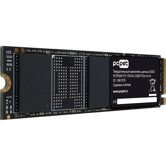 Жесткий диск PC Pet PCPS001T4 SSD (твердотельные), 1 ТБ, M.2