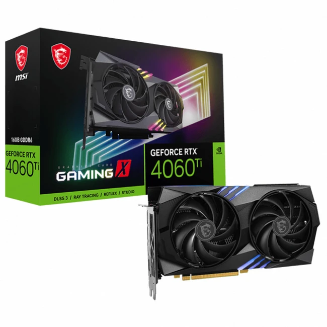 Видеокарта MSI GeForce RTX 4060 Ti GAMING X 16G 16 ГБ