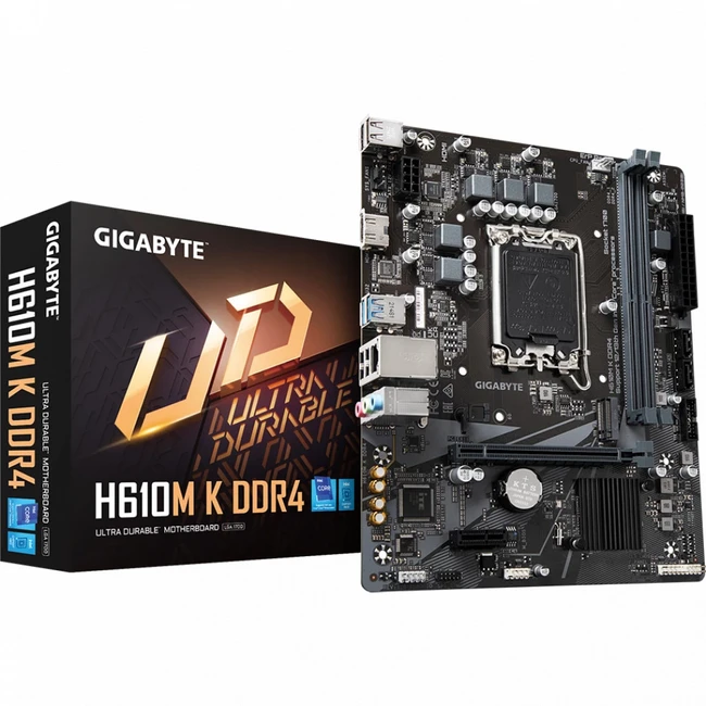Материнская плата Gigabyte H610M K DDR4 (Micro-ATX, LGA 1700)