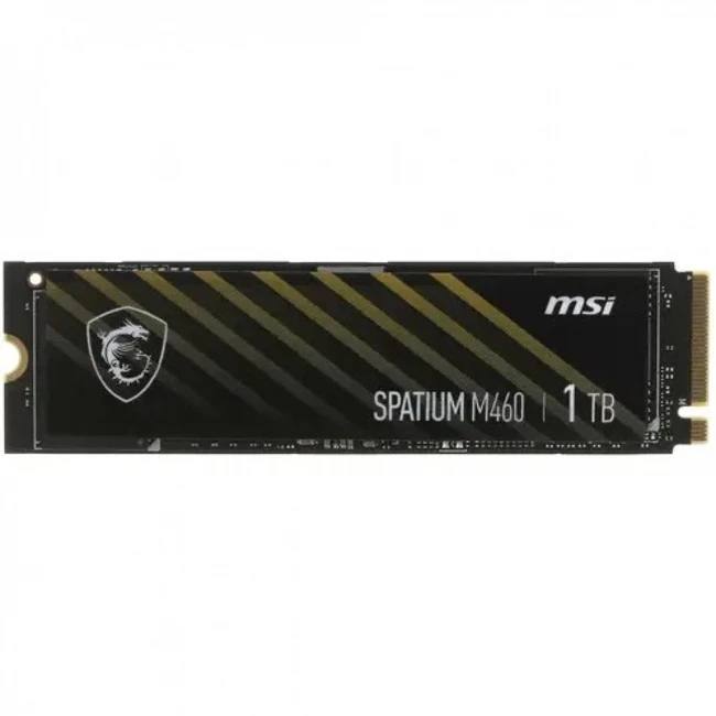 Жесткий диск MSI SPATIUM M460 PCIe 4.0 NVMe M.2 1TB SSD (твердотельные), 1 ТБ, M.2