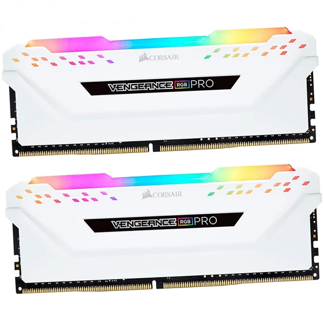 ОЗУ Corsair Vengeance RGB PRO CMW32GX4M2E3200C16W DIMM, DDR4, 32 Гб (2 х 16 Гб), 3200 МГц