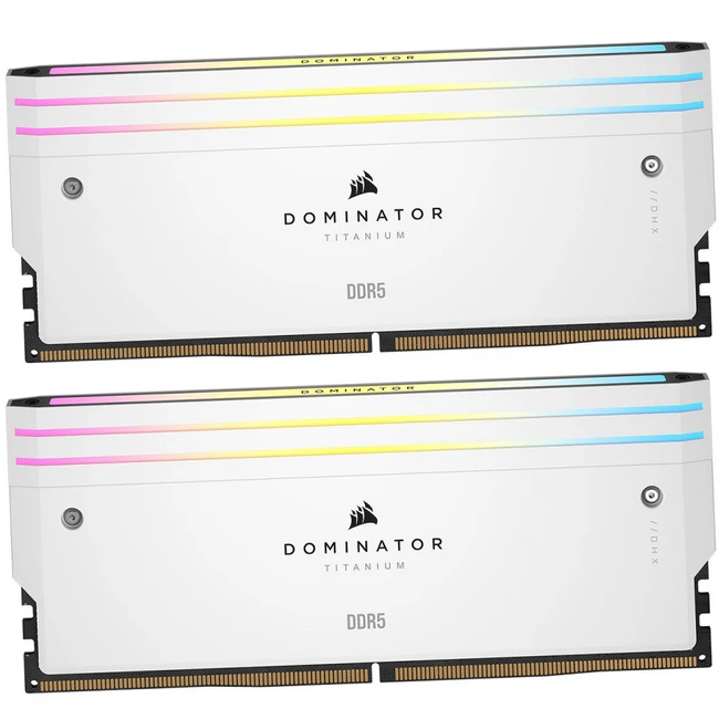 ОЗУ Corsair Dominator Titanium RGB CMP32GX5M2B6000C30W DIMM, DDR5, 32 Гб (2 х 16 Гб), 6000 МГц