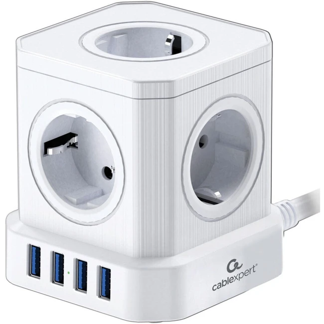 Сетевой фильтр Cablexpert TWR-5-U4-W-2