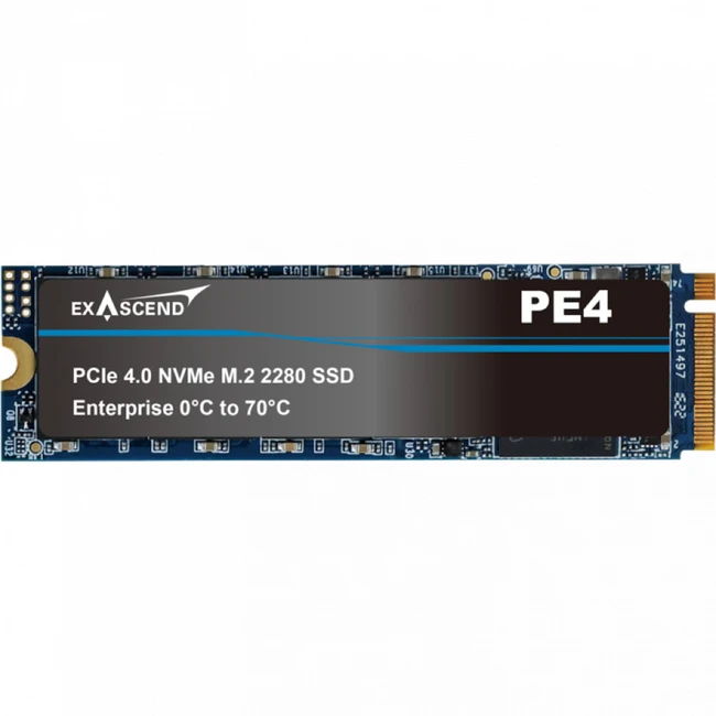 Внутренний накопитель Exascend PE4 EXPE4M3840GB SSD (твердотельные), 3840 ГБ, M.2, PCIe