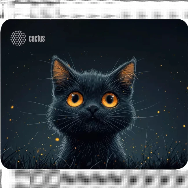 Коврик для мышки Cactus Black Cat CS-MP-D09S