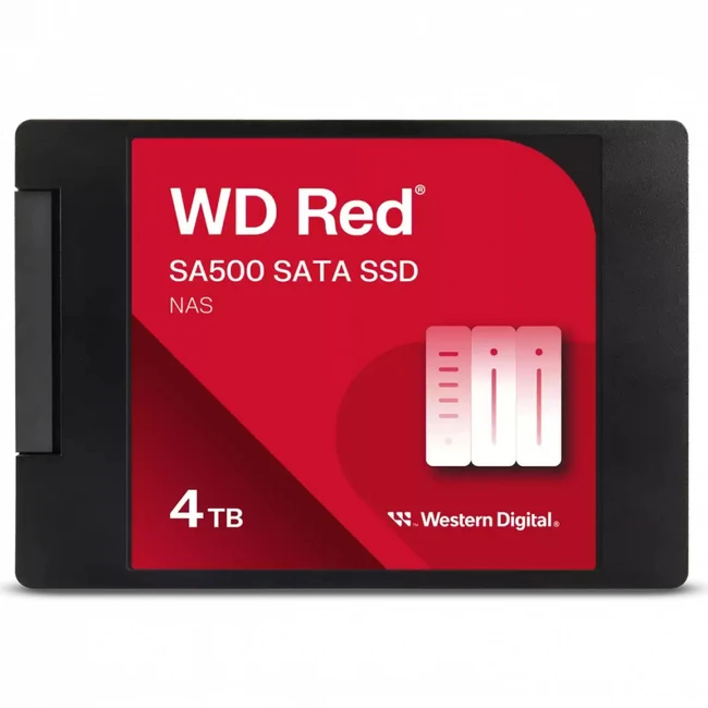 Внутренний жесткий диск Western Digital Red SA500 NAS WDS400T2R0A (SSD (твердотельные), 4 ТБ, 2.5 дюйма, SATA)