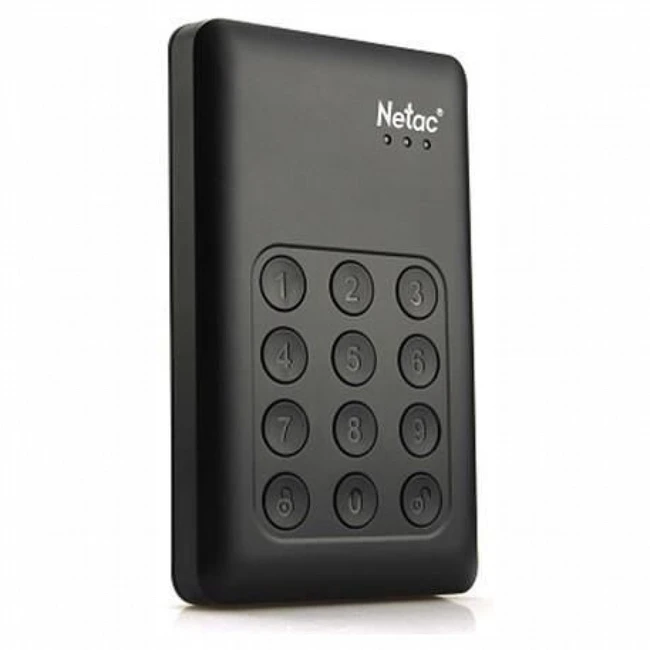 Внешний жесткий диск Netac K390 Secure NT05K390K-001T-30BK (1 ТБ)