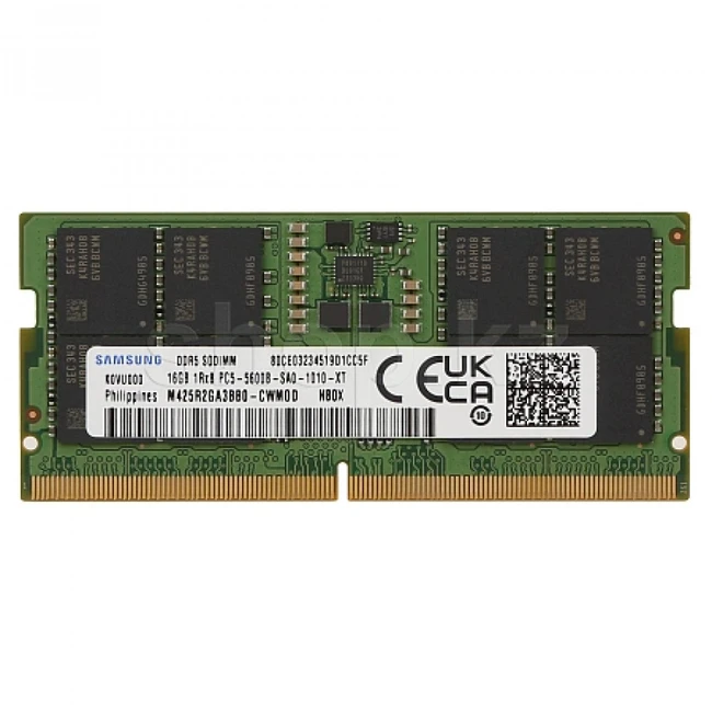 ОЗУ Samsung M425R2GA3BB0 M425R2GA3BB0-CWMOD (SO-DIMM, DDR5, 16 Гб, 5600 МГц)