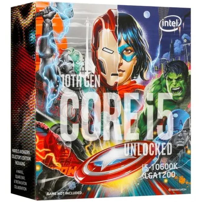 Процессор Intel Core i5-10600K SRH6R-BOX AVENGERS (4.1 ГГц, 12 МБ, BOX)