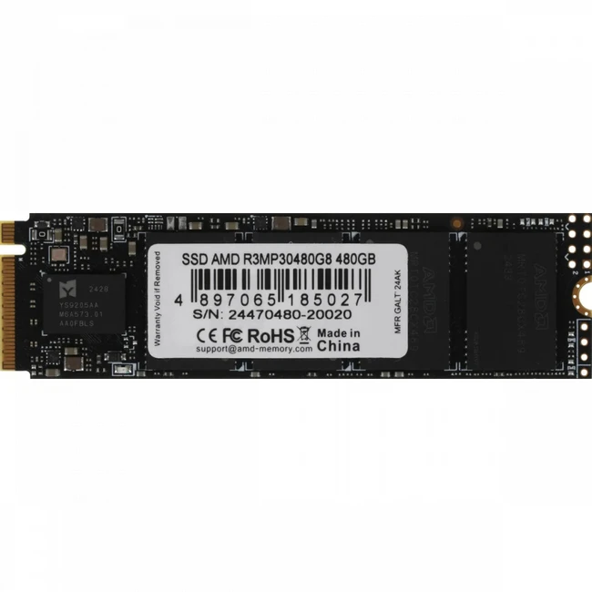 Внутренний накопитель AMD R3MP30480G8 SSD (твердотельные), 480 ГБ, M.2, PCIe