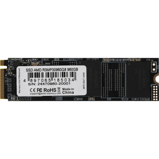 Внутренний накопитель AMD R3MP30960G8 SSD (твердотельные), 960 ГБ, M.2, PCIe