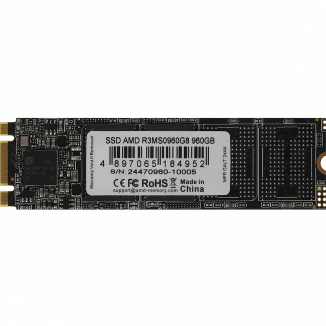 Внутренний накопитель AMD R3MS0960G8 SSD (твердотельные), 960 ГБ, M.2, SATA